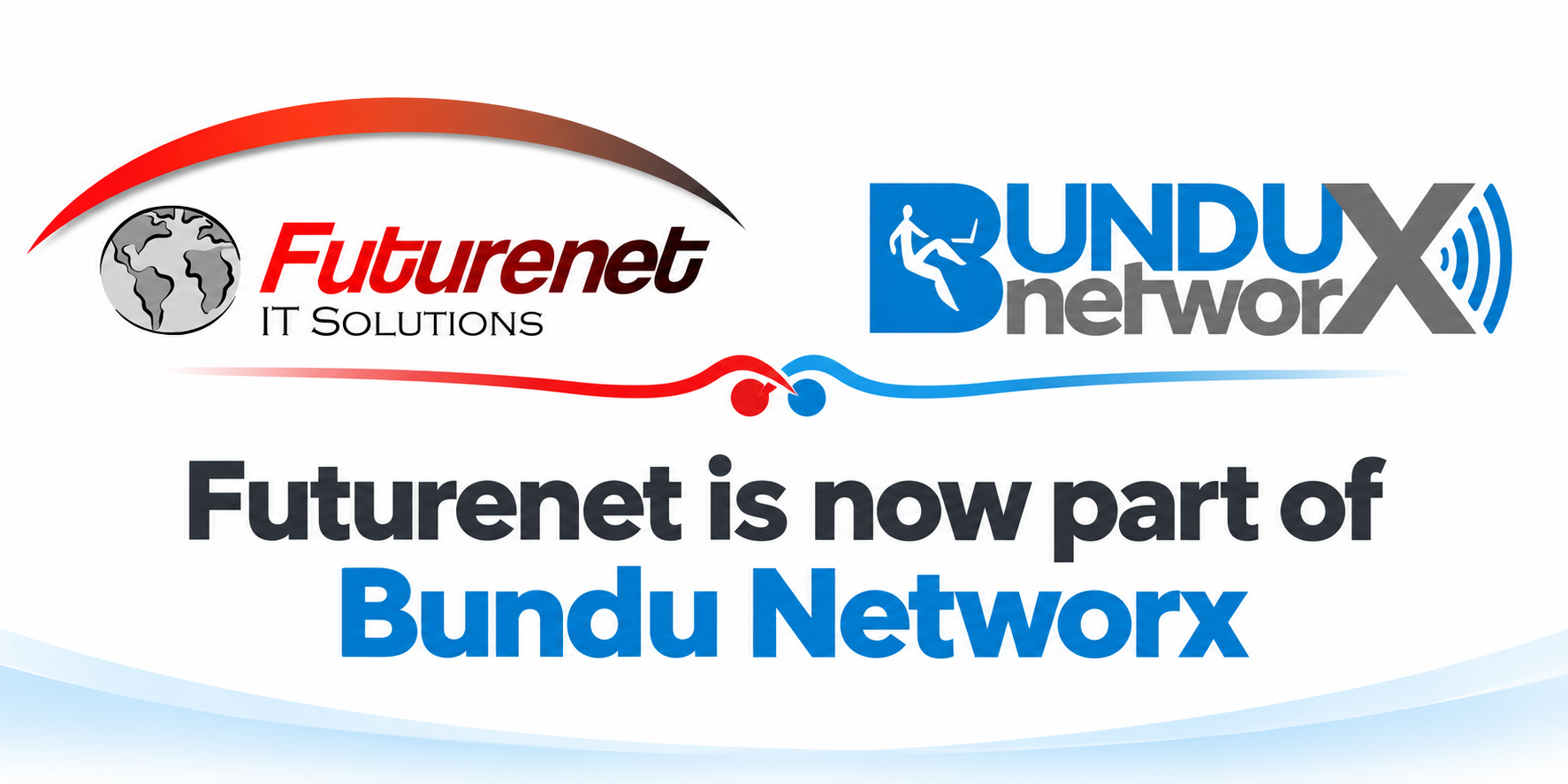 Futurenet and Bundu Networx logos — Futurenet is now part of Bundu Networx